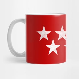 Comunidad de Madrid // Vintage Look Faded Flag Design Mug